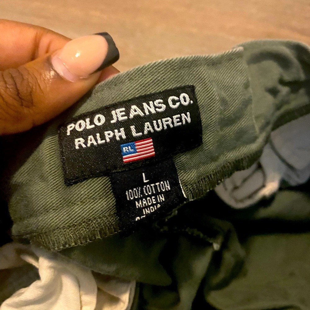 Green draw string Ralph Lauren jeans